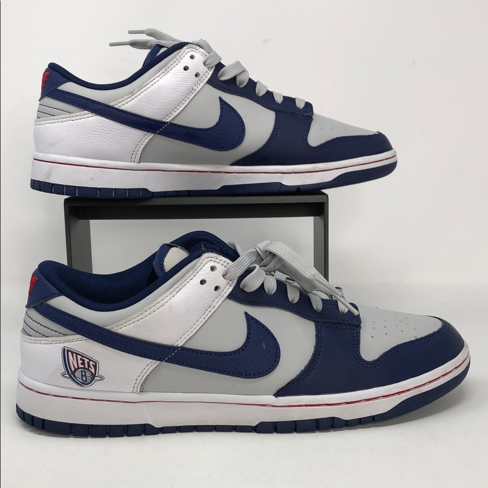 Nike Mens Dunk Low 75th Anniversary NBA DD3363-001 Brooklyn Nets  - Size 10.5
